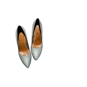 COSMOPOLITAN Turquoise Snake Skin Heels